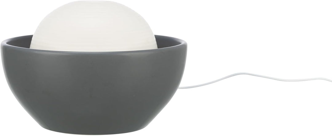 TRIXIE Trinkbrunnen Vital Dome für Hunde - moderner Wasserspender für Hunde in grau/weiss – für saue