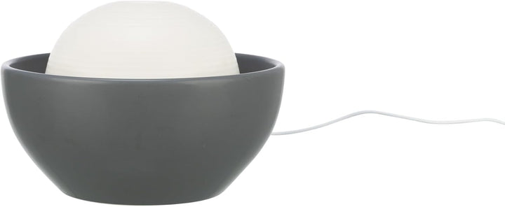 TRIXIE Trinkbrunnen Vital Dome für Hunde - moderner Wasserspender für Hunde in grau/weiss – für saue
