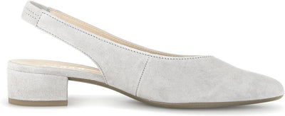 Gabor Damen Slingpumps, Frauen Absatzschuhe 38.5 EU Grau Light Grey, 38.5 EU Grau Light Grey