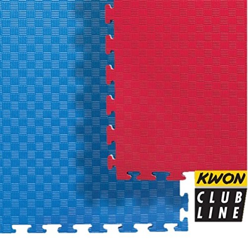 KWON Steckmatte "Reversible", Clubline, Rot/Blau Kwon