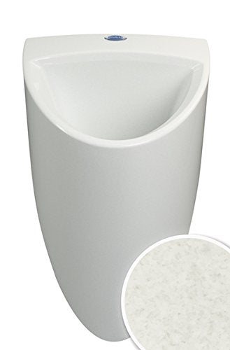 wasserloses Urinal CULU one Pissoir mit Membran Geruchsverschluss (grau-beige), Grau-beige