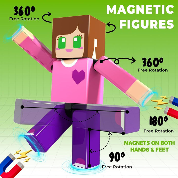 10 pcs Spielzeug Figuren Set Kompatibel mit Allen Magnetische Bausteine/Magnetbausteinen, Förderung