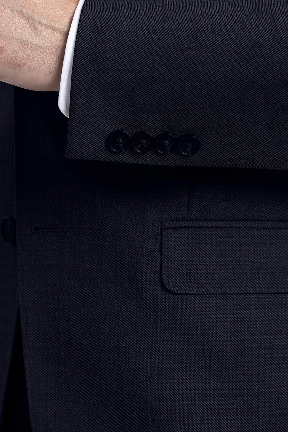 Calvin Klein Herren Slim Fit Suit Separates Business-Anzug Jacke 36W / 30L Anzughose Solid Navy, 36W