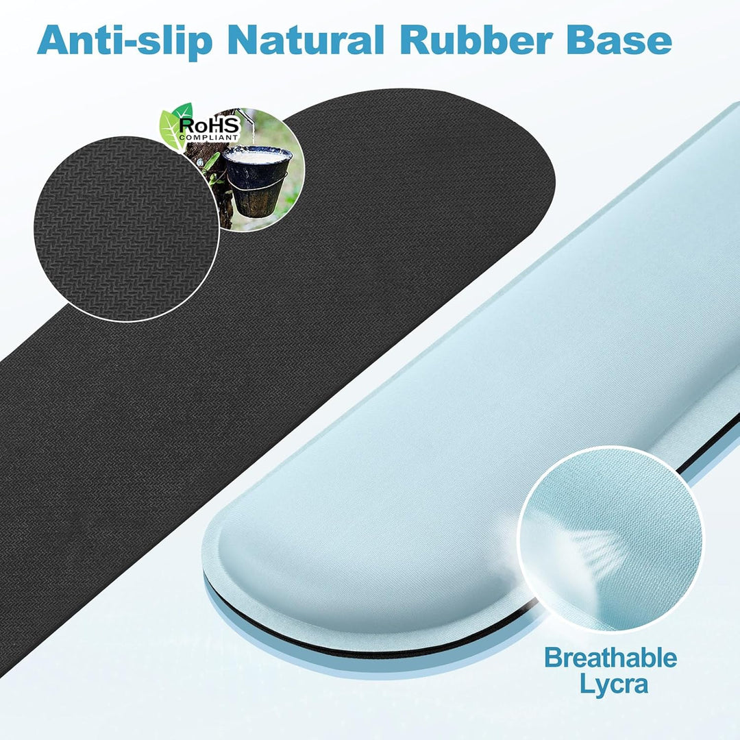 Gimars Vergrössertes Gel-Memory-Schaumstoff-Set, Tastatur-Handgelenkauflage, Maus-Handgelenkpolster,