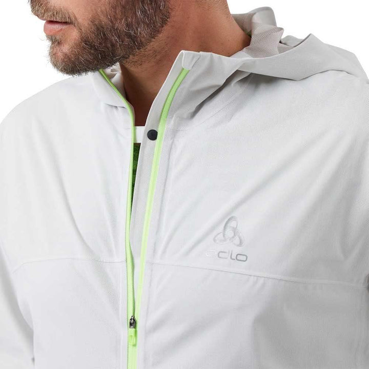 Odlo Herren Jacket Zeroweight Waterproof Jacket XL odlo silver grey - lounge lizard, XL odlo silver