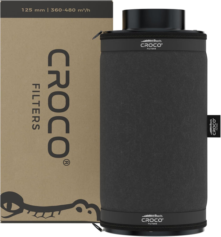 Croco - Aktivkohlefilter Grow - Kohlefilter für Growzelt - Growbox, Growzelt, Hydrokultur, Zuchtzelt