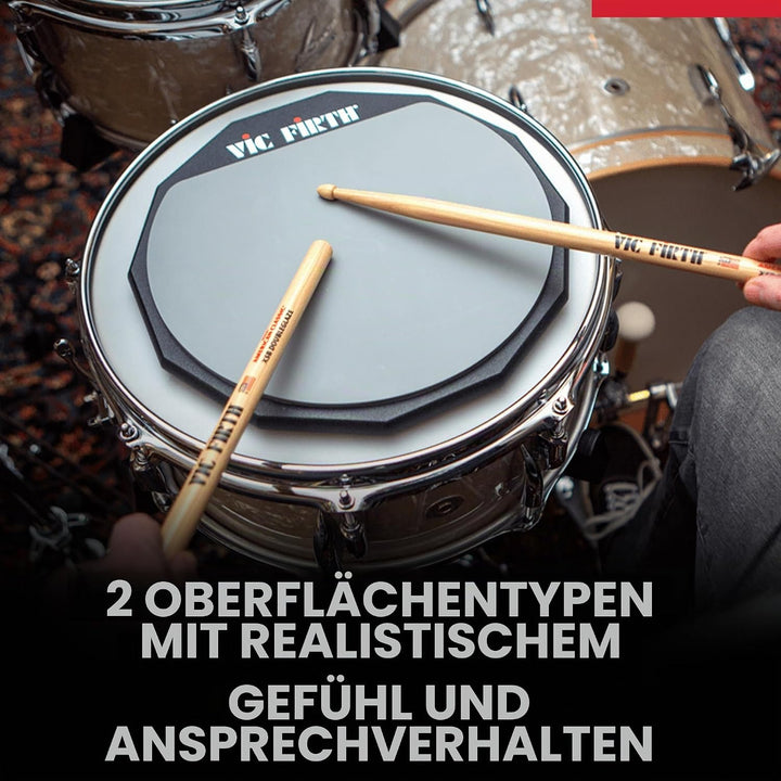 Vic Firth Double Sided Practice Pad - 12 inch 12" Double Side Single, 12" Double Side Single