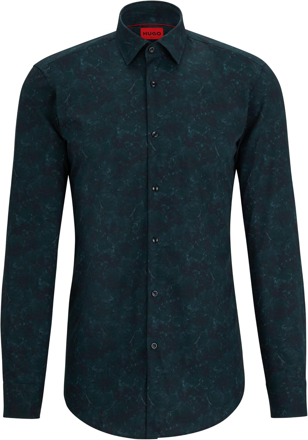 HUGO Herren Kenno Shirt 42 Dark Green302, 42 Dark Green302