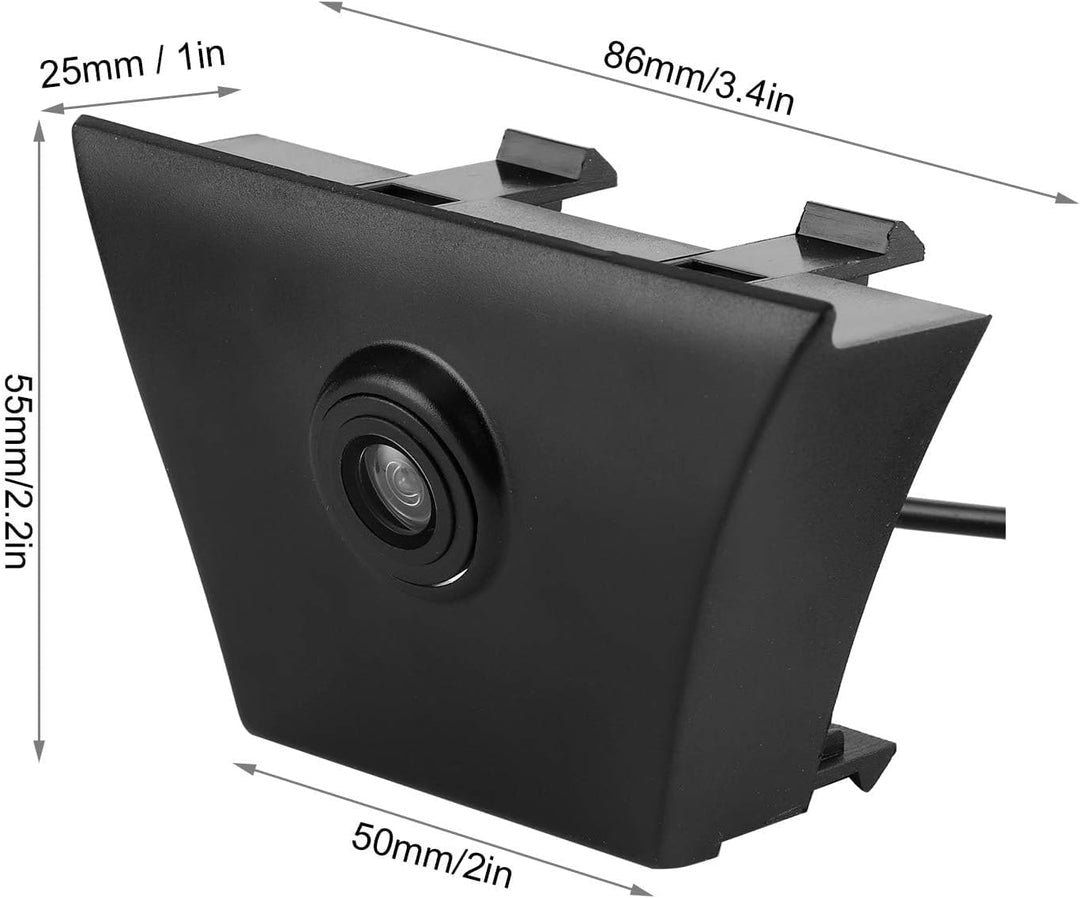 Auto-Frontkamera, Front Grill Kamera, CCD HD KFZ Frontkamera 170 ° Weitwinkel Wasserdicht Nachtsicht
