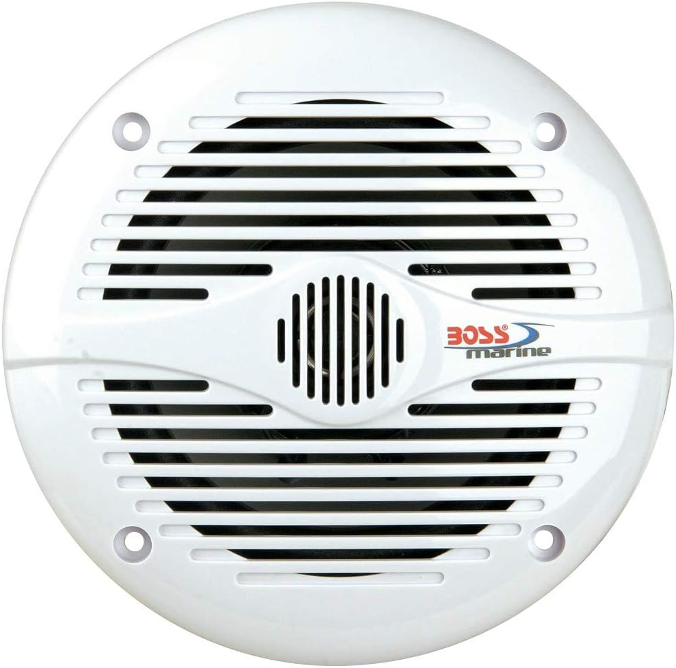 2 Marine-Lautsprecher kompatibel mit BOSS Audio MR50W 2-Wege 15,5 cm 75 watt rms 150 watt max wasser