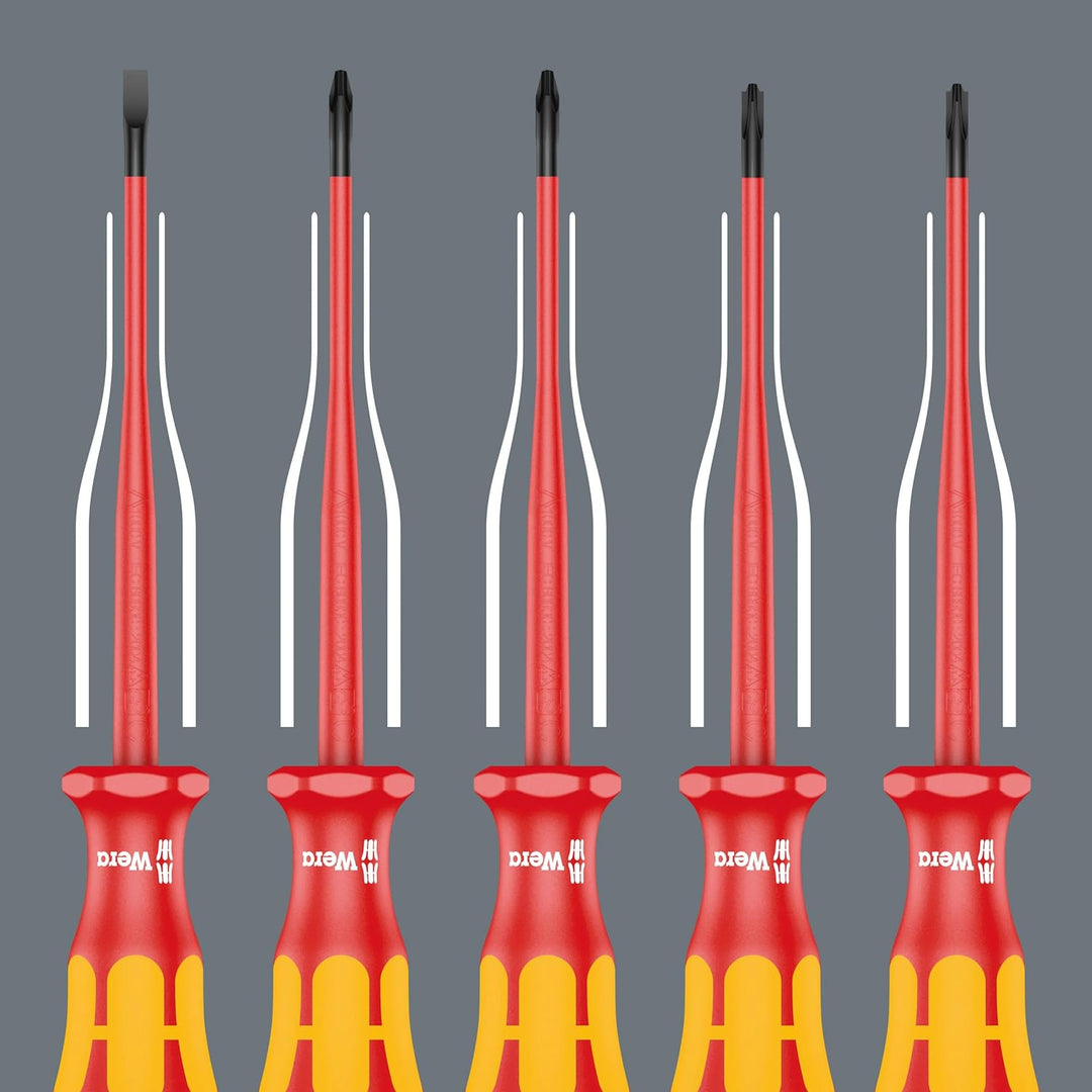 Wera 05136013001 Kraftform 100 iS/7 Set 1 Schraubendrehersatz, 7-teilig