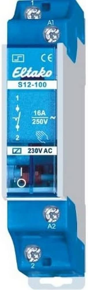 Eltako 2078007 S12-100-230V Elektromechanische Stromstossschalter Single, Single