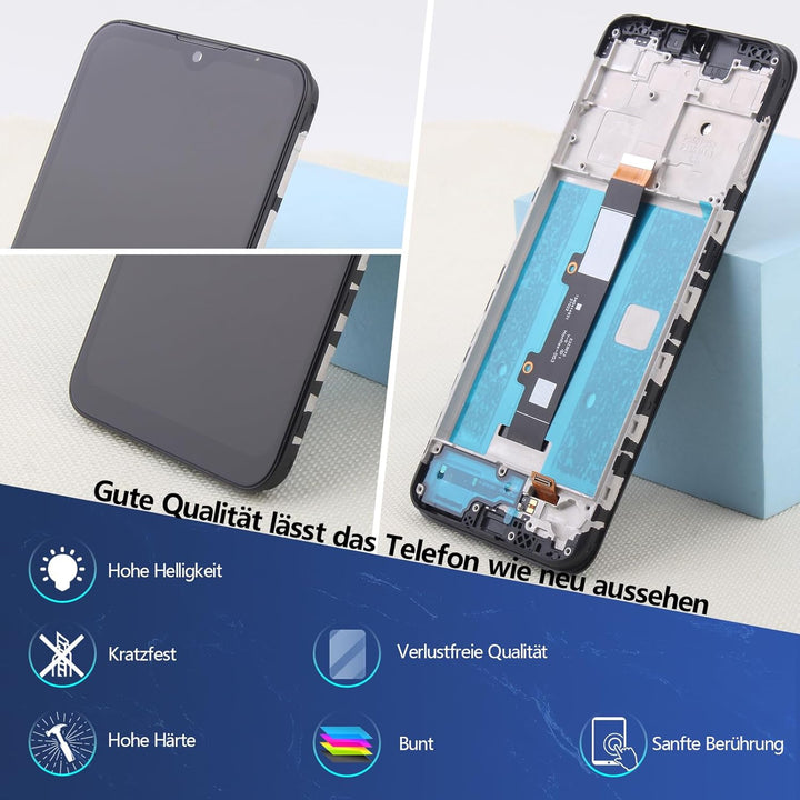 RongZy für Motorola Moto G30 XT2129-2 LCD Bildschirmersatz für Motorola Moto G30 XT2129-2 Touchscree