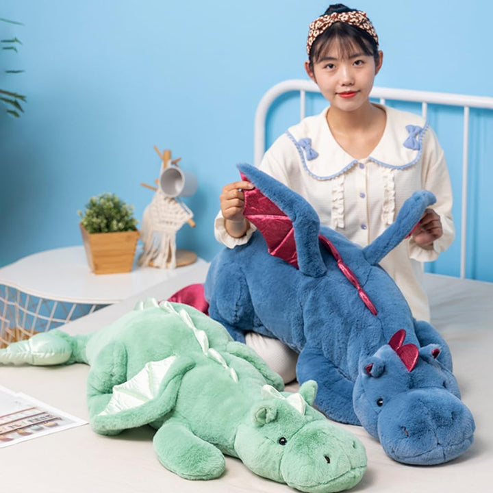 Weighted Stuffed Animal, 110CM Weicher Drachen Spielzeug, 4.5KG Sensory Toy für Kinder & Erwachsene