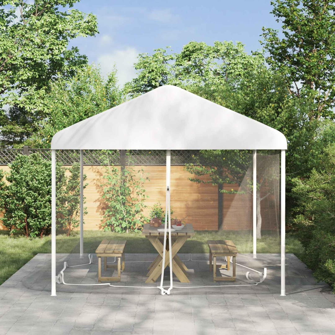 Moskito-Netz für Pavillon 4 x 3 m Weiss 220 Mesh Polyester fliegengitter für Outdoor Camping Trekkin