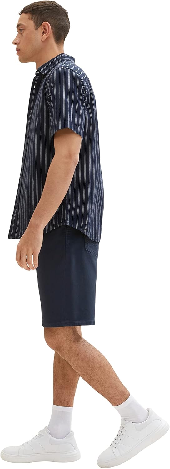 TOM TAILOR Herren Relaxed Fit Bermuda Shorts 31 10668 - Sky Captain Blue, 31 10668 - Sky Captain Blu