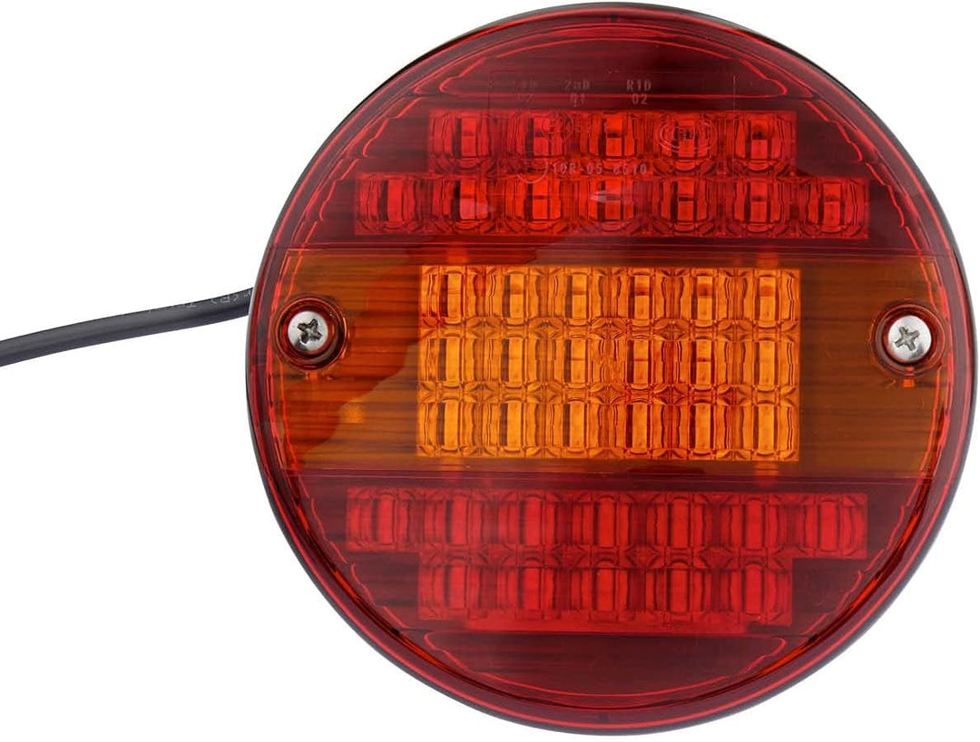 HELLA - Heckleuchte - LED - 24V - Anbau/geschraubt - Lichtscheibenfarbe: rot/gelb - Kabel: 500mm - S