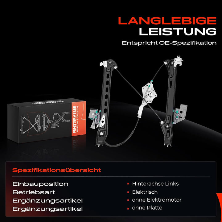 Frankberg Fensterheber Hinten Links Kompatibel mit CLS C219 Coupe 2005-2010 2197300746