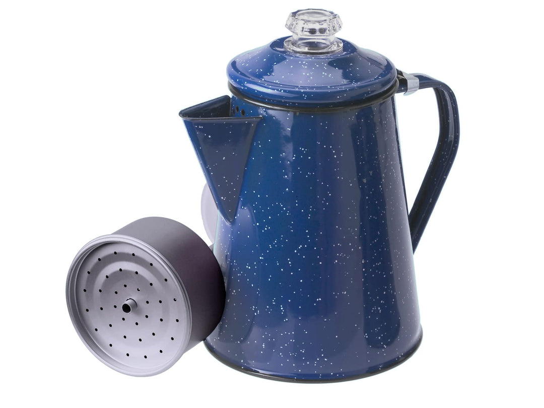 GSI Percolator 8 Cup - Enamel Kaffeekocher blue