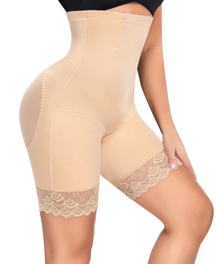 Bauchweg Unterhose Damen Shapewear Spitze Miederhose Figurformende Unterwäsche Hohe Taille Miederpan