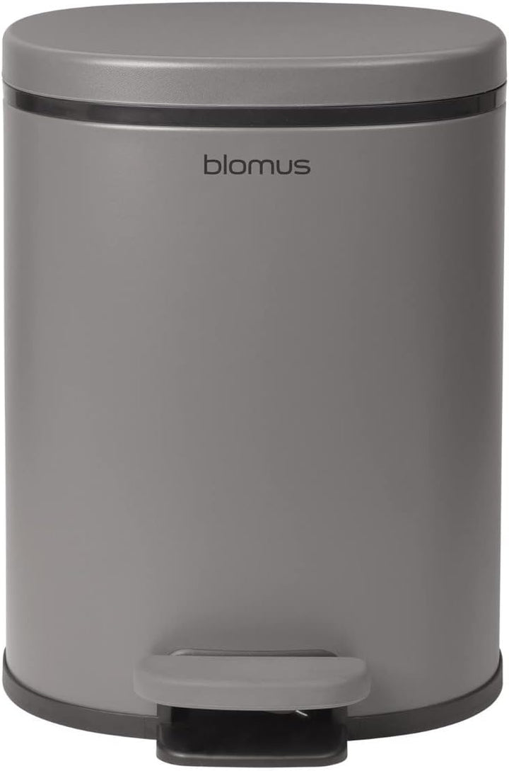 blomus -PARA- Treteimer aus pulverbeschichtetem Stahl, Satellite, 5L Fassungsvermögen, Smart-Close-S