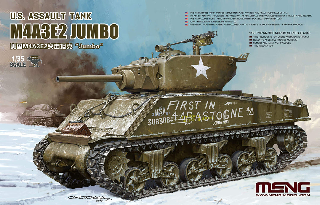 MENG-Model TS-045 1/35 M4A3E2 Jumbo Modellbausatz, verschieden