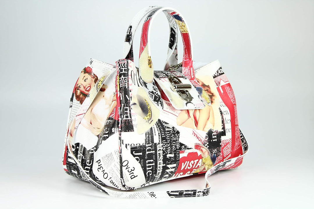Belli Echt Leder Handtasche italienische Damen Ledertasche Umhängetasche Henkeltasche in Glattleder,