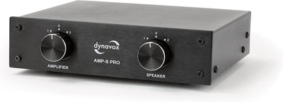 Dynavox AMP-S Pro, Verstärker- und Lautsprecher-Umschalter in Metallgehäuse, für Stereo- und Surroun