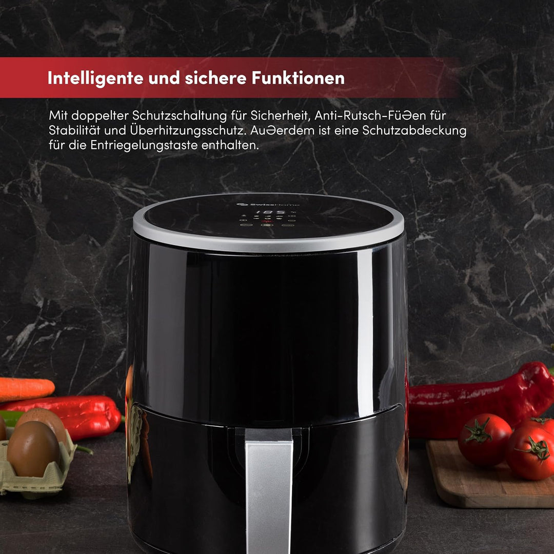 Z SwissHome PETIT - Heissluftfritteuse 2.5L 1200W - Digitales Display - Einstellbare Temperatur 80-2