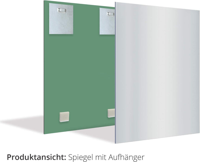 ARTLAND Ganzkörperspiegel zum Aufhängen 140x50 / 50x140 cm Rechteckig Spiegel ohne Rahmen für Flur B