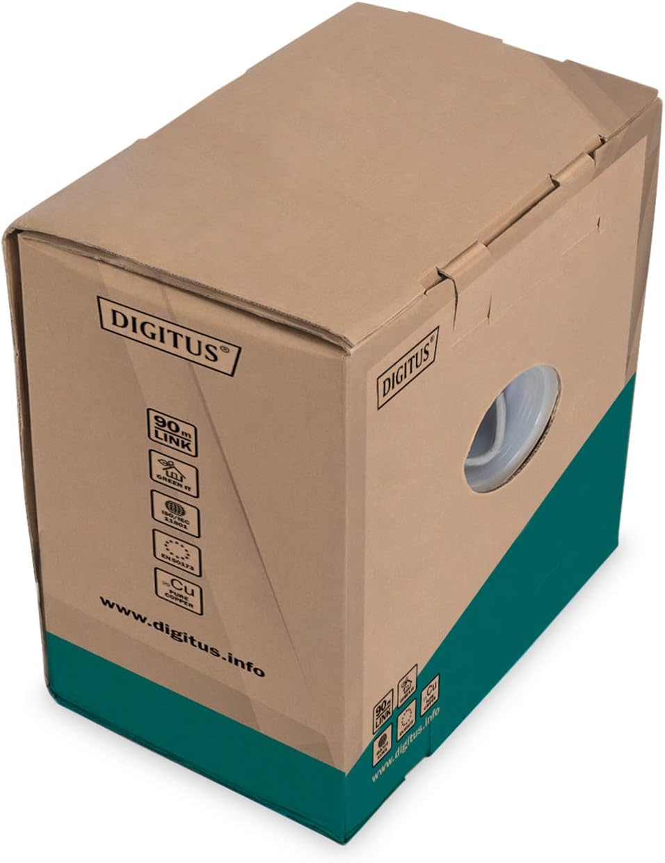 DIGITUS 305 m Cat 6 Netzwerkkabel - U-UTP Simplex - BauPVO Eca - PVC Mantel - 250 MHz CCA AWG 23/1 -