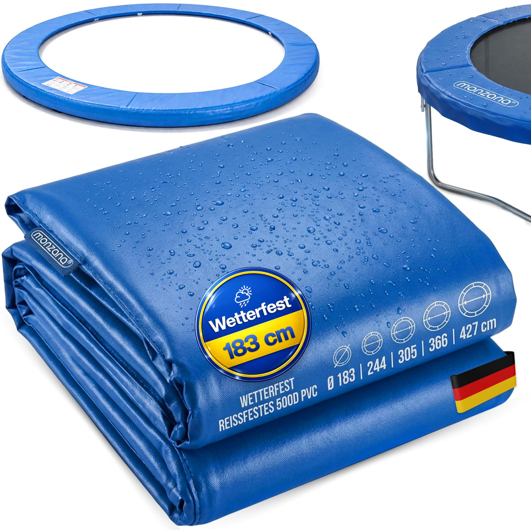 Monzana® Trampolin Randabdeckung Ø 183 244 305 366 427cm 30cm breit 100% UV-beständig reissfest wett