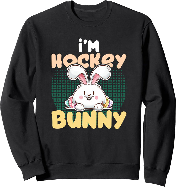 Hockey Bunny Matching Family Easter Day 2021 Sweatshirt