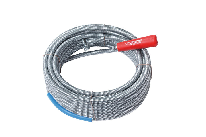 ROTHENBERGER Industrial Rohrreinigungsspirale 10 m | aus Federstahl | Ø Spirale: 9 mm; Mit Rückholbo