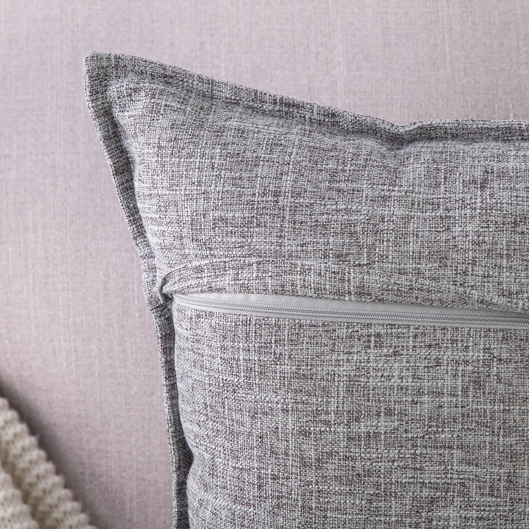 Madizz 2er Set Polyester- Leinen Kissenbezügen Weiche dekorative Kissenbezüge für Sofa Schlafzimmer