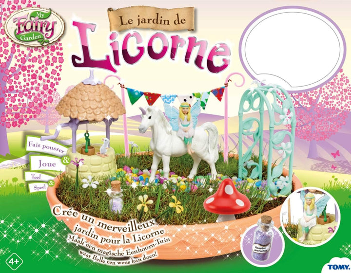 Tomy My Fairy Garden Einhorn Garten zum Schieben für Kinder, Geschenkidee, Minifigur Fee, Spielzeug