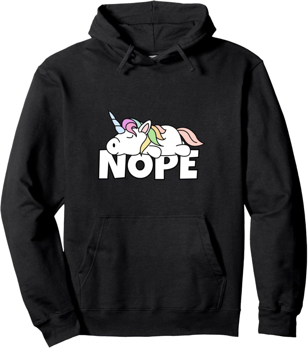 Nope T-Shirt Faules Einhorn Baby Lustiges Süsses Geschenk Pullover Hoodie