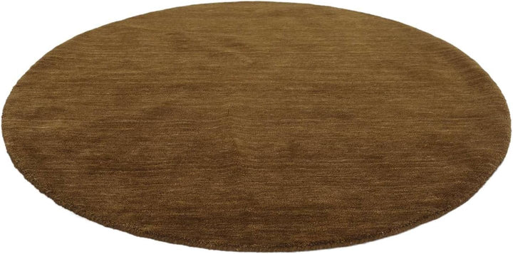 RugVista Handloom, Teppich, Shaggy/Ø 100 cm, Rund, Niedriger Stapel, Wohnzimmer, Schlafzimmer, Diele