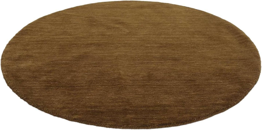 RugVista Handloom, Teppich, Shaggy/Ø 200 cm, Rund, Niedriger Stapel, Wohnzimmer, Esszimmer, Schlafzi