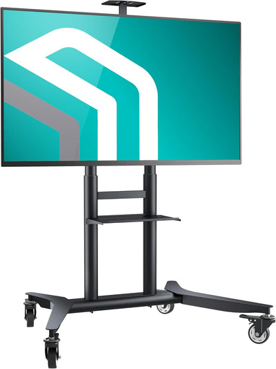 ONKRON TV Ständer rollbar für 55-90 Zoll TVs bis zu 75 kg, Fernsehständer höhenverstellbar 200x200-8