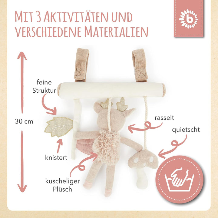 Baby Kinderwagenkette Mädchen REH Ella| Maxi Cosi | Mobile Kinderwagen Spielbogen Spieluhr Kette Spi