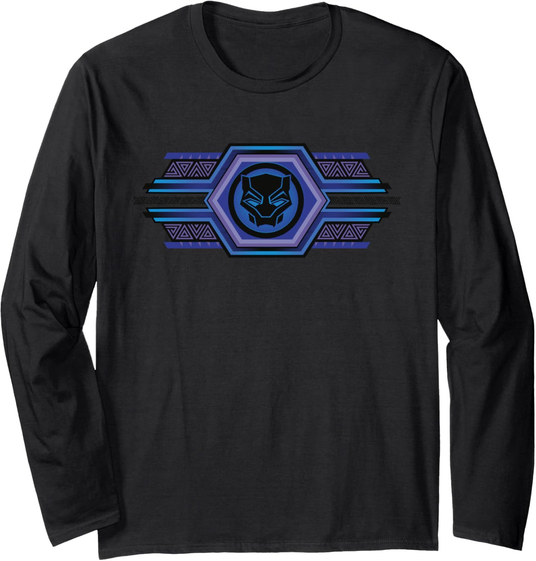 Marvel Black Panther: Wakanda Forever Movie Mask Icon Langarmshirt