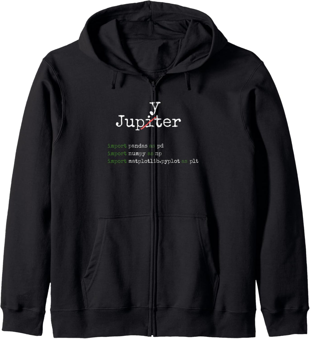 Funny Python Programming design for Jupytor users Kapuzenjacke