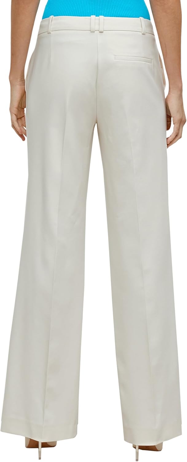 Comma Loose: Hose mit High Rise-Bund 44 Weiss 700, 44 Weiß 700