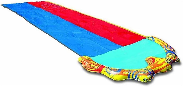 BANZAI Outdoor Challenge Party Pack – 1 Duo Rasen-Wasserrutsche 4,88m & 2 Wasserblaster kompatibel m