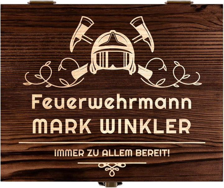 Maverton Whisky Steine Set - in Holzbox mit Gravur - 8 Eiswürfel & 2 Whisky Gläser, Zange, Samtbeute