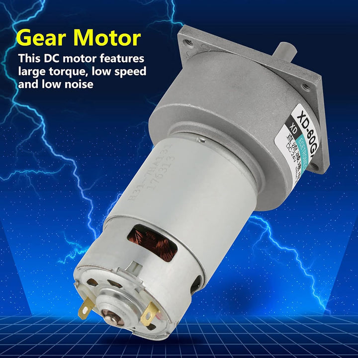 Getriebemotor, DC 12/24 V 35 W CW/CCW Mini-Getriebe Motor mit Einstellbarer Geschwindigkeitsreduzier