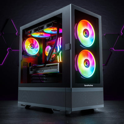 GameMachines Element - RGB Gaming PC - Wasserkühlung- AMD Ryzen 7 5800X - NVIDIA GeForce RTX 4060-10