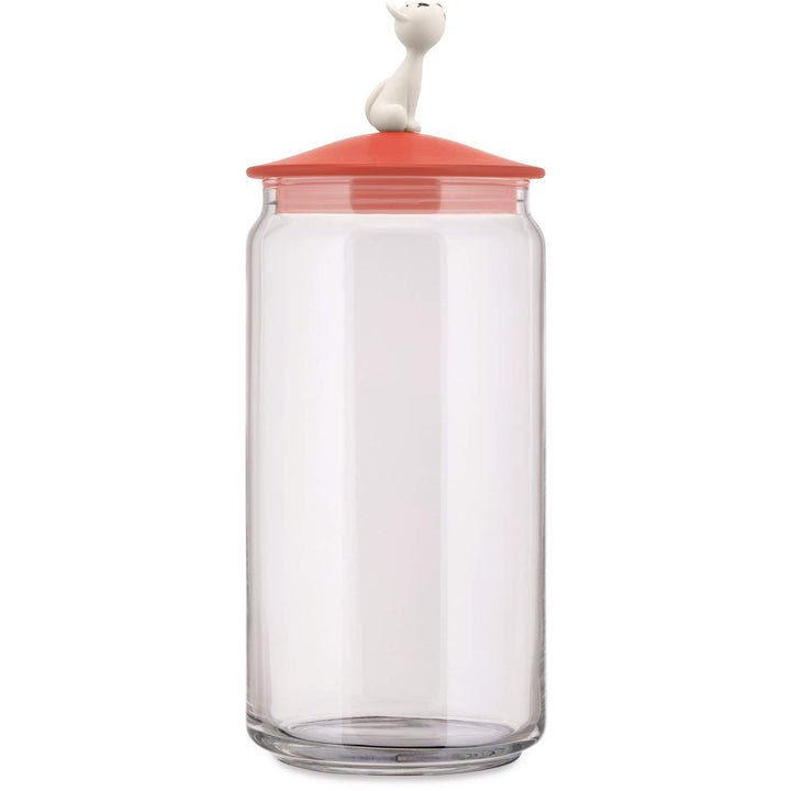Alessi MIO JAR,BARATTOLO Gatti RO, Glas,thermoplastischem Harz, Mehrfarbig, One Size