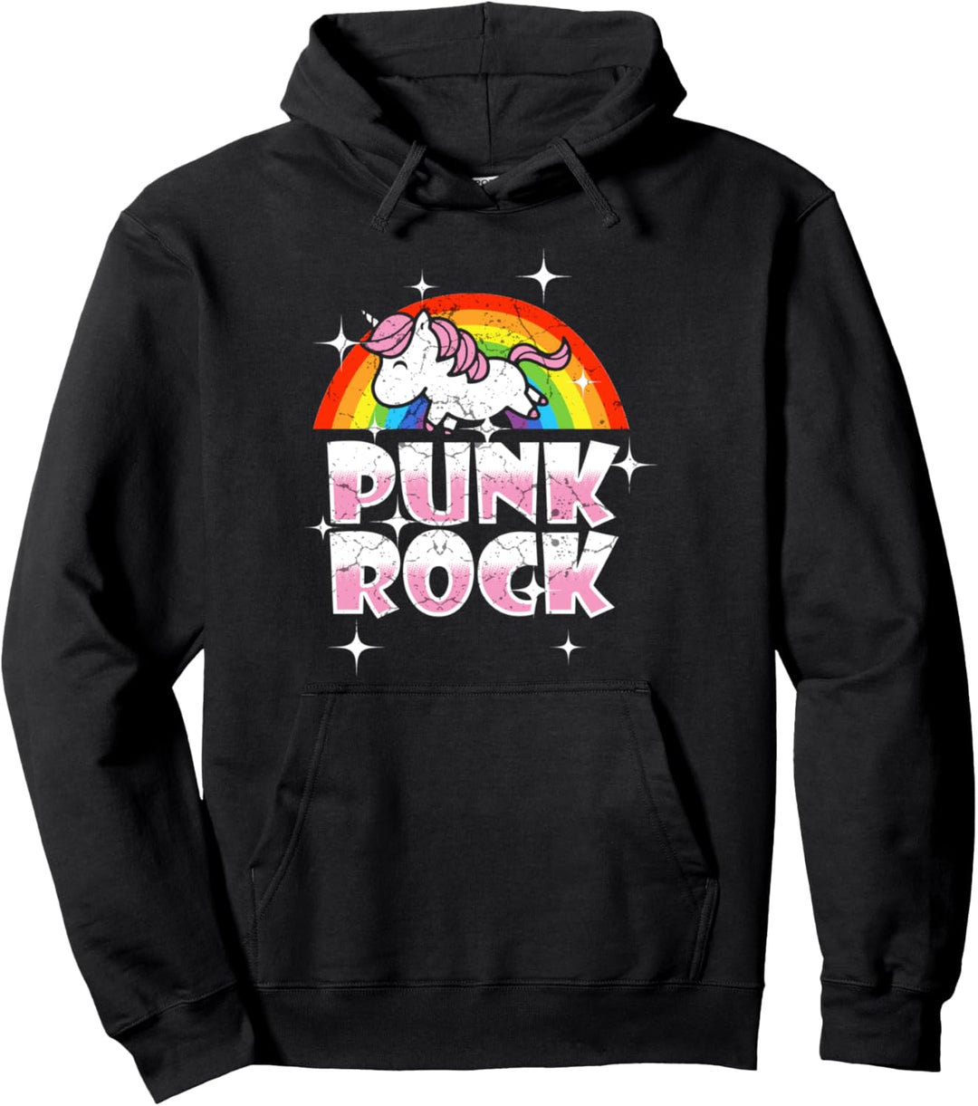 Punk Musik Einhorn Punker Rock Konzert Geschenk Pullover Hoodie